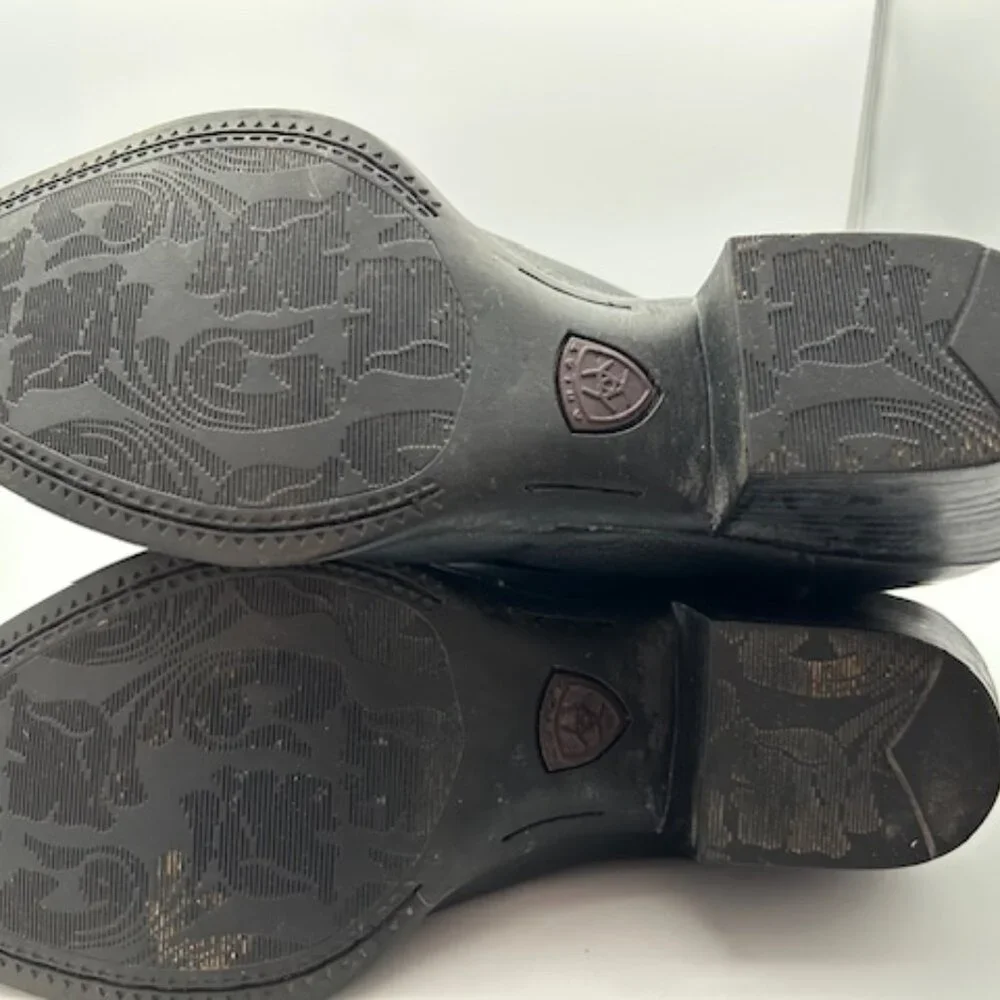 Ariat Women's J Toe Western Boot Black Leather Size 9 Style 10001038 (15771) - Picture 11 of 14